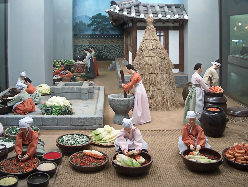 Traditional kimchi exhibit
